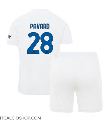 Inter Milan Benjamin Pavard #28 Seconda Maglia Bambino 2023-24 Manica Corta (+ Pantaloni corti)